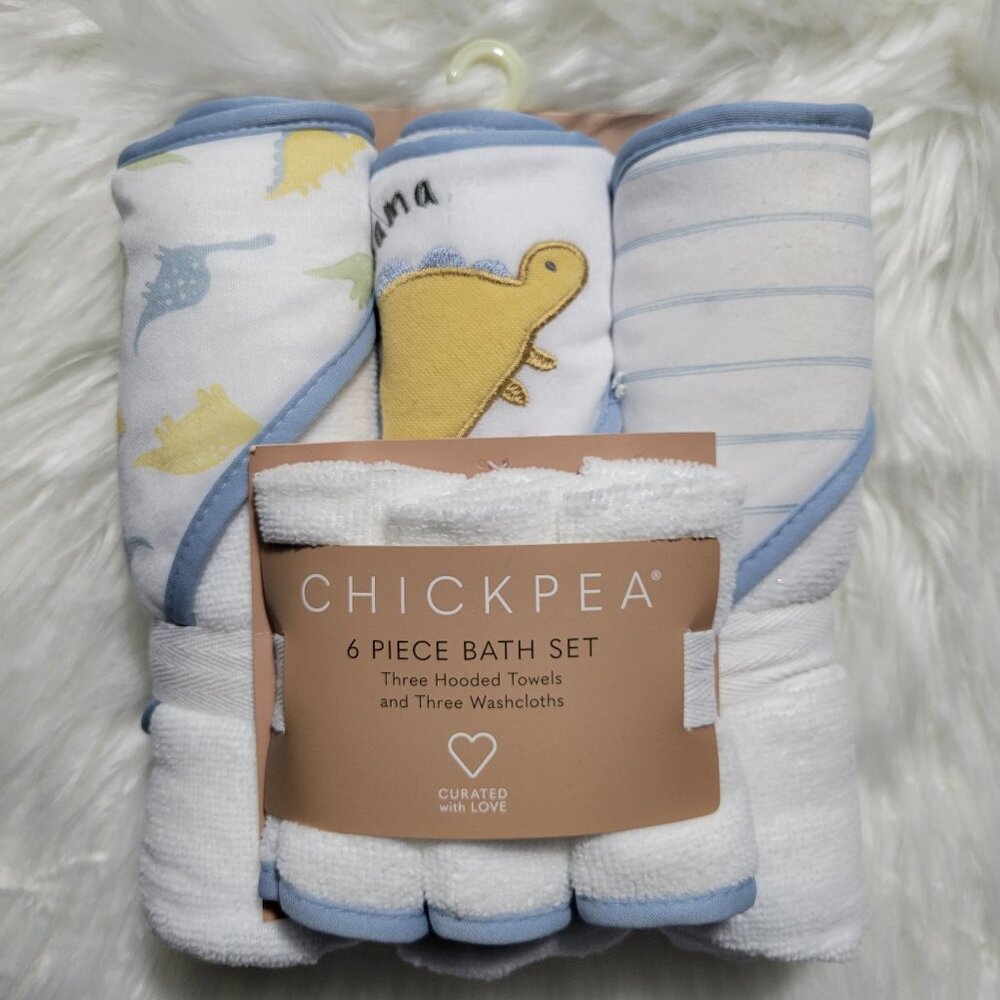 ChickPea 6 Piece Dinosaur Themed Bath Set